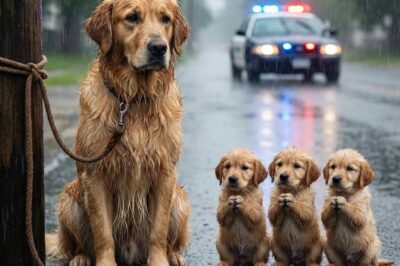 Hombre amable rescata a perra madre abandonada y cachorros – Te tocará el corazón.