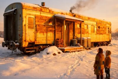 Expulsados a −20 °C Una madre y su hijo construyeron un refugio dentro de un vagón de tren olvidado