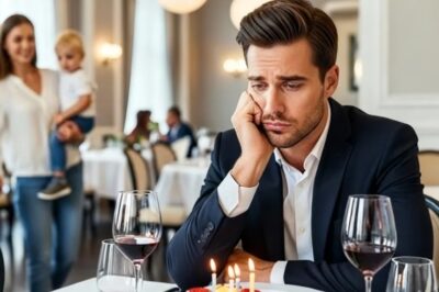 En su CUMPLEAÑOS, NADIE apareció y el Millonario cenó solo… hasta que una madre soltera apareció y…