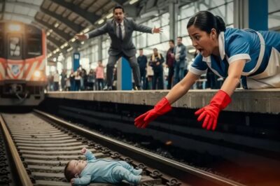LAS NIÑERAS TIRARON AL BEBÉ DEL MILLONARIO EN LA ESTACIÓN DE TREN ¡LA EMPLEADA LO RESCATÓ A TIEMPO!