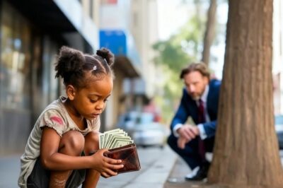 Un Millonario Dejó Caer Su Cartera A Propósito… Una Niña Pobre La Tomó E Hizo Lo Impensable