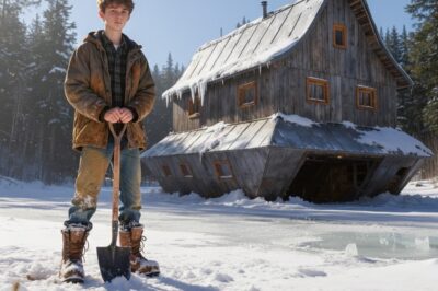 Un huérfano heredó una cabaña extraña de techo doble; una nevada demostró que salvó a todos al final