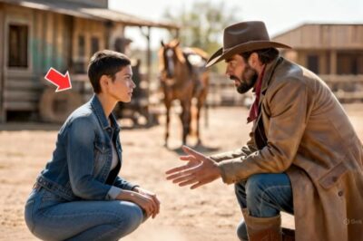 “Le Raparon la Cabeza Para Humillarla” — El Vaquero Le Cubrió con su Abrigo… Y La Llevó a Casa”