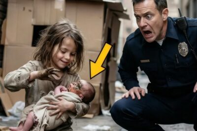 Policía ve niña poniendo barro en ojos del bebé – pero el final deja a todos en lágrimas