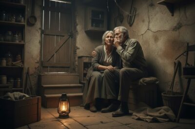 Nos encerraron en el sótano para quitarnos la casa, pero mi esposo me susurró: “Ellos no saben lo que hay detrás de esta pared”. Nadie imaginó que la traición de nuestro hijo nos salvaría.
