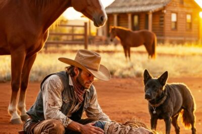 “El perro de un vaquero halló a una joven agonizando — y el destino incendió la pradera.”
