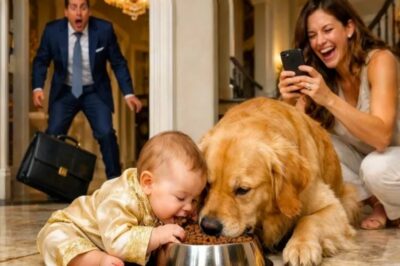 EL BEBÉ MILLONARIO COMÍA EN EL SUELO CON EL PERRO — EL PADRE LLEGÓ DE SORPRESA Y QUEDÓ HELADO
