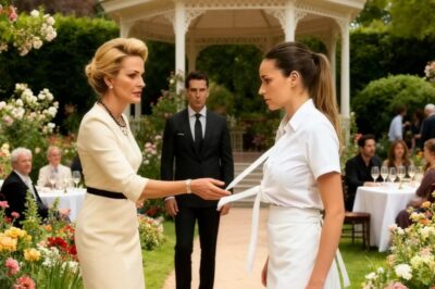 ARROGANTE LE ROMPIÓ EL VESTIDO CREYENDO QUE ERA SOLO UNA MESERA… PERO SU ESPOSO MILLONARIO MIRABA