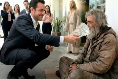 Millonario humilla al mendigo en público — y la lección llega al final