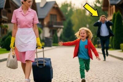 SIN NINGÚN MOTIVO, EL MILLONARIO DESPIDIÓ A LA LIMPIADORA — Y LO QUE DIJO EL HIJO LO CAMBIÓ TODO.