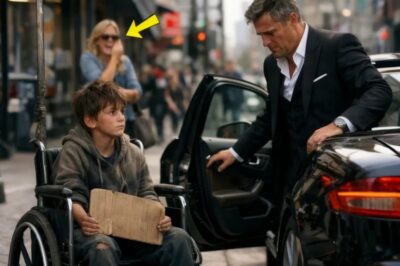 EL MILLONARIO FINGIÓ IRSE AL TRABAJO PERO ENCONTRÓ — A SU HIJO LISIADO PIDIENDO DINERO EN LA CALLE