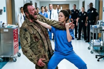 El gigante de 7 pies irrumpió en la sala de emergencias — la enfermera novata lo detuvo de inmediato