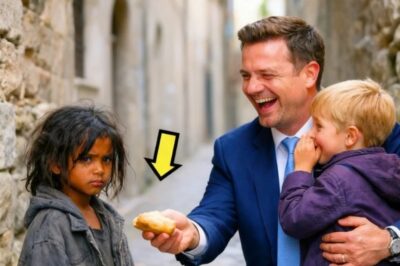 ÉL SE BURLÓ DE LA NIÑA POBRE… PERO SE CONGELÓ CUANDO SU HIJO DICE… PAPÁ… ¿PODEMOS ADOPTARLA