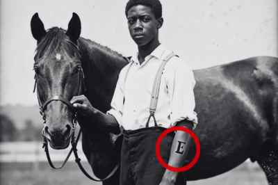 Este retrato de un mozo de cuadra de 1888 parece orgulloso hasta que notas la marca