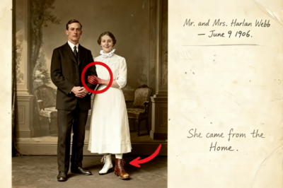 Este retrato de matrimonio de 1906 parece alegre hasta que notas sus zapatos