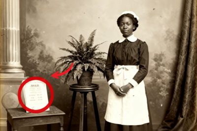 Este retrato de una camarera de 1903 parece educado hasta que se nota el código del menú.