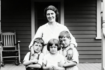 Era un retrato de amor, hasta que miras de cerca las manos de la madre