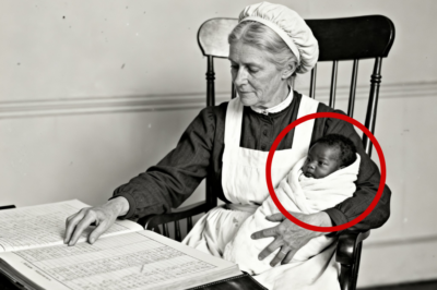 Este retrato de 1886 de una partera y un bebé parece cariñoso hasta que se nota el registro.