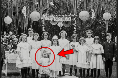 Esto se ve como una fiesta de cumpleaños normal … hasta que note al niño en la esquina.