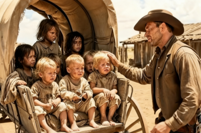 Un vaquero abrió una carreta abandonada… y encontró 7 niños huérfanos que cambiaron su vida para sie
