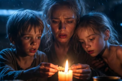 «Recoge tus cosas… Vas a venir a casa» — dijo el vaquero al ver a la viuda y a sus hijos comiendo…