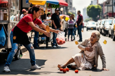 Una Madre Soltera Salvó la Vida de una Anciana Misteriosa en la Calle — Sin Saber Quién Era