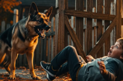 Los vecinos se rieron cuando el veterano y su perro policía construyeron un cobertizo alrededor de