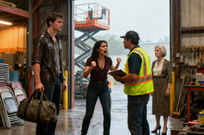 (517) When I Returned To My Best Friend’s House, His Mom Looked Me Up And Down “You’re Not A Boy Anymore – YouTube  Transcripts: The first thing I noticed was not the rain slamming hard against the metal roof or the cold smell of rust that always lived in this town. It was the front gate. I stopped my truck in the mud and let the engine idle while I stared at the welds. Morris Iron Works used to look unbreakable. Daphne’s father built this place like it would stand forever.  Every line straight, every joint clean, but now the gate was wrong. The hinges sagged. The welds were ugly and weak, rushed and sloppy, painted over to hide the truth. It looked like someone desperate had done it, or someone with no money left. I shut off the engine and stepped out. The coastal air hit my neck, sharp and familiar.  I had not been back in 4 years. 4 years of living deep underwater, breathing mixed gas, surrounded by steel and silence. I grabbed my duffel bag from the truck bed. I was only supposed to stay a week. crash on Austin’s couch. Clear my head before the next job overseas. The main hall door opened before I reached it. Isaiah Austin shouted, rain in his hair, smiling like the kid I used to drag out of trouble. You actually came back.  I stepped inside, shaking water from my jacket. The hall was huge, all brick and steel, half set for some fancy event, tables stacked, chairs waiting, but my eyes went past all that. She was standing near a lift in the center of the room. Daphne. She was arguing with a man in a bright vest holding a clipboard like a weapon.  She looked exhausted in a way sleep could not fix. Work boots, dusty jeans. Dark hair pulled back, barely holding together. She turned suddenly like she felt me there. Her eyes locked on me. They moved slowly from my face to my shoulders, then down to my hands. scarred hands. Hands shaped by heat and pressure and years of work. She walked toward me, leaving the man behind mid-sentence. “Isaiah,” she said. Her voice was rough, like she had been shouting all day. “Hey, Mrs. Morris,” I said, and it felt wrong the second it left my mouth. She stopped a few feet away. I smelled vanilla mixed with metal and rain. She studied me again, softer now. Mrs. Morris was my mother-in-law, she said quietly. Then she looked straight at me.  “And you,” she lifted her hand like she might touch my arm, then stopped herself. Her mouth curved into a small, sad smile. “You’re not a boy anymore.” The words hit harder than I expected. “No,” I said. “I’m not.” The man in the vest stepped between us, annoyed. This is a violation, Miss Morris. The stair railing is unsafe.  You have 48 hours to fix it or I shut the place down. Daphne went stiff. The warmth vanished from her face. Please, Lewis, she said. I have a welder coming Tuesday. Tuesday is too late, he snapped. Code is code. He walked out, the metal door slamming behind him. Mom, Austin said quietly. What do we do? Daphne rubbed her temples.  I saw her hand shake. On the desk behind her sat a folder half open. A bank notice. Final warning. I dropped my duffel bag. It hit the concrete hard. I’ll fix it, I said. Daphne looked at me like I had spoken another language. What? I have my gear in the truck. I can fix it now. You’re a guest, she said.  I can’t ask you to work. You didn’t ask, I said. I’m telling you. That rail will kill someone. I can’t pay you. She said, pride lifting her chin even while she was drowning. I don’t want money. Austin said I could stay here. Call it rent. That’s too much rent for a couch. I looked at the rusted rail then back at her.  I don’t let things break on my watch. Her breath caught. Her shoulders dropped just a little like she had been holding this whole building up alone. Fine, she whispered. Start in the morning. No, I said already, taking off my jacket. I start now. The rain got heavier as night fell. I set up my welder at the base of the stairs. The hall went dark except for my work light and the bright arc of the torch.  I worked the way I always did, slow, steady, focused, heat and metal and rhythm. When I lifted my hood, she was sitting nearby with two mugs of coffee. I didn’t hear you walk up, I said. I’ve had practice, she replied, handing me one. Our fingers brushed. Her hand was cold. Mine was burning. The feeling shot straight through me.  Austin’s useless with tools, she said, watching the repair. But he tries. He’s a good kid, she nodded. He talked you into coming back. I needed solid ground for a while, I said. She looked around the empty hall. Quiet used to be nice. Now it just sounds like losing everything. I took off my coat and held it open. She hesitated, then slipped into it.  It swallowed her. She pulled it tight, breathing in. “Thank you,” she said. “Go to bed, Daphne. I’ve got this.” She looked at me for a long moment, then walked upstairs. Her hand slid along the rail I had just made safe. I did not sleep that night. For the first time in years, I was not fixing something far away.  I was fixing something that mattered. Morning came in soft and gray. The storm backed off into a light drizzle that made everything smell clean and raw. I was still awake when the building started to breathe again. Pipes warming, lights humming, the kind of quiet that comes after you fight something all night and it finally lets go.  I was tightening the last bolt when I felt eyes on me. Daphne stood in the doorway of the small kitchen office. Her hair was down now, loose around her shoulders, softer than last night. She wore a simple white top and a light cardigan, like she had grabbed it without thinking. In her hand was a tall glass filled with ice and amber tea, a slice of lemon resting on the rim. Coffee again? She asked. I survive on it, I said. Not today. You were up all night. She stepped closer and handed me the glass. The cold shocked my palm. Drink this. Thank you. Don’t make me regret it, she said. Then quieter, more serious. And don’t let Lewis corner Austin today. He likes using my son to get to me.  I looked past her into the office. The bank folder was still on the desk. Beside it was a sticky note with Louiswis’s name and a time written in her handwriting. “He scheduled himself,” I said. “Every day,” she replied. “Sometimes twice.” I took a slow drink. lemon and warning. If he crosses a line, I said, “Tell me. ” She met my eyes and nodded once. The next few days blurred together. I became part of the building. I fixed the railing, then the dishwasher when I heard the chef swearing at it. Then the stage lights when they flickered. I stayed out of the way when Daphne met with vendors, but I watched her work. She did not raise her voice. She listened. She moved people where they needed to be, like she could see the whole picture at once. Men twice her size stopped arguing when she spoke. She carried stress like it was normal, like it had lived in her bones for years. On Thursday, everything went wrong. I was outside fixing the loading dock gate when Austin came running soaked and breathless. Isaiah, you need to come inside. It’s Lewis. Inside, water dripped from a beam onto the floor where the head table would go. Lewis stood there smiling like he had been waiting for this roof leak, he said. Fire hazard. You need a roofer today or you shut down. Daphne looked pale. I can put a bucket under it.  Not good enough, Lewis said. Unless you want to be practical. He leaned too close to her. I stepped between them without thinking. Back up, I said. Who are you to tell me anything? He snapped. I’m the one fixing your problems, I said. And you’re done leaning on her. Lewis scoffed, but he stepped back.  It’s not a roof leak, I said, pointing. It’s condensation from the duct. I can fix it in an hour. Give you 1 hour, he said. If it’s still dripping, I shut you down. I did not argue. I climbed. 40 ft up, hanging by rope, I found the truth. not condensation, a bad rivet on the skylight. I sealed it with marine sealant, the kind that cures underwater. When I came down, the floor was dry. Lewis found nothing to complain about. He slapped a green sticker on the permit board and left. When the door closed, Daphne slid down the wall until she was sitting on the floor. I walked over and waited. “You heard him?” she whispered. He thinks I’m desperate enough to buy my own safety.  You’re not buying anything, I said. She shook her head. Then she reached out and held my wrist, light at first, then tighter. She rested her forehead against my leg. “Thank you,” she said. “Get up,” I said gently. “You’re the boss.” She stood using my hand and did not let go right away. The galla knight came fast. The hall looked different.  Warm lights, white tables, music drifting through the air. I stayed in the utility room watching the breaker panel. I was not a guest. The door opened. Daphne stepped in. She wore a deep green dress that left her shoulders bare. She looked like she belonged to another world. She held two glasses of champagne. “Hiding?” she asked. “Working?” I said.  She handed me a glass. You fixed everything. Why are you really here, Isaiah? She asked. You could be anywhere. I make money, I said. I don’t make a life. I stepped closer. She did not step back. I’m 40, she said. I have a son. I am not a girl from a bar. I know, I said. I’m done with girls.  I touched her cheek slow, giving her time to pull away. She leaned into my hand. This is a bad idea, she whispered. Probably. I pressed my forehead to hers. I did not rush. Then she kissed me first. Sure and honest. The door rattled. We broke apart. Austin’s voice called for her. He saw us. He knew. The moment shattered. The next morning, the real damage came.  A delivery truck hit the loading dock gate. My weld held. The concrete did not. The wall failed. Lewis arrived fast and slapped a red tag on it. Unpermitted work. Immediate closure. Daphne stared at the wreckage. You should go, she said quietly. I can fix this, I said. No, she replied. You tried to help.  You just made it faster. She walked away. I stood in the rain, then went to the lumber yard. I spent money I had never planned to spend. I came back and worked. Austin joined me. We dug. We built. We poured. At sunrise, the new wall stood solid and clean. Daphne came out and saw it. Why? She asked. Because I’m stubborn.  And because this matters. Lewis came back. I recorded everything. He folded. When he left, Daphne held the surrender papers in her hand. Don’t, I said. I told her I could stay, that I wanted to. She looked at me like the ground had shifted. “Okay,” she said. I took her hand in front of everyone.  For the first time, I was not fixing something to leave. I was fixing something to stay. The morning after everything changed felt strange. The mill was quiet, but not the broken kind of quiet. It felt like something holding its breath. Sunlight came through the high windows and landed on the fresh concrete like it was proud of it.  I stood there with a cup of coffee that had gone cold, staring at work that meant more than a paycheck. Daphne came down from the loft slowly. No rushing, no clipboard, just her barefoot, wearing an old sweater that swallowed her hands. She stopped when she saw me, and for a second, neither of us spoke. “You didn’t leave,” she said. “I said I wouldn’t. ” She nodded like she was still testing whether the ground under her feet would hold. Austin was not around. He had left early. Said he needed air. That space between us sat heavy. Neither of us pretended it wasn’t there. “I made breakfast,” I said, pointing toward the small kitchen. “Eggs and toast.” “Nothing fancy,” she smiled faintly. “That sounds perfect.” We sat at the small table by the window, the kind of table that had heard years of arguments and late nights. She wrapped both hands around her mug and watched the steam rise. You know this doesn’t get easier now, she said. The bank, the permits, the town, they won’t stop just because one wall is fixed.  I know, and Austin, she added quieter. He’s hurt. Confused, I set my mug down. I’m not here to replace anyone, and I won’t come between you and your son. She looked at me then, really looked. I believe you, she said. That scares me more than if I didn’t. After breakfast, we worked side by side. Not welding or lifting, just small things. Cleaning, sorting, making lists. The kind of work that feels normal and almost intimate. Every time our arms brushed, it sent a spark through me. I tried not to show. Around noon, Austin came back. He stopped short when he saw us together, not touching, just standing close. “Hey man,” I said. He nodded once. His jaw was tight.  “We should talk,” he said. Not angry, just heavy. “We went outside. The air was cool and smelled like wet wood.” He kicked at a stone. “So, this is happening,” he said. I didn’t answer fast. I wanted to choose my words carefully. I care about your mom, I said. I’m not here to hurt her. Or you. He looked up at me.  You were like my big brother. I know, he swallowed. That’s why this feels weird. Yeah, I said. It does. He sighed and rubbed his face. She hasn’t smiled like this in years. I don’t like it, but I don’t hate it either. That was more than I expected. I just need time, he said. You have it. When we went back inside, Daphne looked up like she had been waiting for a verdict.  Austin nodded at her and went upstairs without a word. She closed her eyes for a moment. “Thank you,” she said. “I didn’t do anything. You stayed,” she replied. “That’s everything.” That night, we sat on the steps outside the mill. The sky was clear for once. Stars sharp and bright. She wrapped a blanket around her shoulders.  I wanted to pull her close, but I didn’t. I’m scared, she said suddenly. Of what? Of wanting this too much, I looked at her. Of wanting something good after so much loss. I shifted closer, just enough for her shoulder to rest against mine if she chose. She did. I’m not a temporary fix, I said. I don’t show up and disappear. She turned her face toward me.  Then stay, Isaiah. really stay. I took her hand, slow and sure. I’m not going anywhere. She leaned her head against my shoulder. We stayed like that, quiet and steady, while the mill stood around us, repaired, but still fragile, just like us. The town noticed before we were ready for it to notice. By Monday morning, people started stopping by the mill for no real reason.  Someone needed a measurement. Someone else wanted to talk about the gayla. A few just wanted to see if the place was really still standing. News traveled fast in small towns, especially when something almost fell apart and didn’t. I felt the looks when I walked through the hall. Curious, measuring, not hostile, but not kind either.  I had lived in places where nobody cared who you were. This was not one of them. Deafany felt it, too. She stood straighter when people were around. Her voice stayed calm, but I could tell she was bracing herself every time the door opened. At lunch, she barely touched her food. “You okay?” I asked,” she nodded. “Just tired of being watched.” “They’ll get bored,” I said. She smiled without humor. “They never do.” That afternoon, the bank called. I heard her voice through the office door. Polite, controlled. When she came out, her face was pale again. “They’re giving me 30 days,” she said. “Then they reassess.” “That’s good,” I said. “It’s time,” she corrected. “Not the same thing. ” We stood there, both understanding what 30 days really meant. Inspections, numbers, pressure. That night, Austin didn’t come down for dinner. He stayed in his room. Daphne pushed food around her plate. “I should talk to him again,” she said. Give him space, I replied. He’s trying to catch up to something that moved fast. She nodded, but I could see the guilt pulling at her.  Later, after the lights were off and the building settled, she came to the doorway of the room I was staying in. The spare room? The door with a broken lock? “You awake?” she asked softly. “Yeah.” She stepped inside but stayed near the door. the lamp behind her threw long shadows across the floor. I don’t want to do this wrong, she said.  Neither do I, she folded her arms, then let them drop. I don’t know how to balance being a mother, a business owner, and a woman who wants something. I walked toward her slowly. “You don’t have to choose tonight,” she looked up at me. Her eyes were wet, but steady. “Just stay with me for a minute,” she said. I nodded and sat on the edge of the bed.  She came closer and sat beside me, leaving a careful space between us. Her hand rested on the blanket. After a moment, she moved it so our fingers touched. The contact was small, but it felt heavy. “You make me feel safe,” she said. “And that scares me.” I turned my hand and held hers fully. “Safe doesn’t mean stuck. It just means you’re not alone. She leaned into my shoulder. I felt her breath slow. We stayed like that until she stood up again. Good night, Isaiah. Good night, Daphne. She left before it could become something else. I lay awake a long time, staring at the ceiling, feeling the weight of wanting and restraint pressed together. The next day, Lewis came back.  He stayed in his truck at first, watching. Then he came inside with a smile that didn’t reach his eyes. “Morning folks, just a followup.” I stood near Daphne without touching her. “Everything to code,” she said evenly. “We’ll see,” he replied. “He walked the floor slow, looking for cracks that were not there. When he finished, he stopped in front of me. ” “You sticking around?” he asked. “For now?” Lewis nodded like he had already planned for that. Town doesn’t like change, he said, especially when it involves people they think they know. I met his gaze. Buildings don’t care about gossip. They care about load and truth. He laughed under his breath and left.  That evening, Daphne found me on the lift fixing a light that did not need fixing. “You’re avoiding something,” she said. “Maybe.” She stepped onto the platform with me. The space was small, too close to pretend we didn’t feel it. I don’t regret this, she said. I just need to know you won’t walk away when it gets hard. I looked at her.  I lived underwater for months at a time, I said. Hard is not what scares me. She reached up and touched my face, gentle and sure. Then she kissed me slow this time, like she was choosing it carefully. When she pulled back, her forehead rested against mine. “We’ll take it one day at a time,” she said.  “That’s the only way anything strong ever gets built.” Outside, the mill stood quiet, holding together under its own weight, while inside we learned how to do the same. The next two weeks felt heavier than all the chaos before them. Nothing broke, nothing exploded, and somehow that was harder. The pressure sat in the air like humidity before a storm.  The bank countdown was always there. 30 days shrinking fast. Every phone call made Daphne tense. Every envelope made her pause before opening it. We settled into a rhythm that felt almost like a life. I worked during the day. Small repairs, big plans. I drew up lists Daphne pretended not to look at, but always did. She handled meetings and vendors.  At night, we shared quiet. Sometimes dinner, sometimes just sitting across from each other, tired and comfortable. We didn’t cross certain lines. Not because we didn’t want to, but because we both understood what would happen if we rushed. When we touched, it meant something. When we kissed, it stayed slow.  Austin stayed distant, but not cold. He watched. He listened. He asked questions that had nothing to do with us, which somehow meant everything. One evening, he found me in the back room fixing a door hinge. “You ever think about staying for good?” he asked. I looked at him. “I am staying.” He nodded like he already knew.  “Just don’t make her smaller,” he said. She spent her whole life carrying people. I won’t, I said. He studied my face, then held out his hand. Don’t screw this up. I shook it. I don’t plan to. That night, Daphne cried. Not loud. Just quiet tears that shook her shoulders while she sat on the edge of the bed. I didn’t speak.  I just sat beside her and let her lean into me. “I’m so tired,” she whispered. I’m tired of being strong. You don’t have to be strong with me, I said. She looked up. Her eyes searched mine like she was deciding whether to believe it. Then she nodded and rested her head against my chest. That was the first night we slept in the same bed. Nothing dramatic, no rush, just her breathing steady against me. Her hand curled into my shirt like she was anchoring herself. I stayed awake longer than I needed to, listening to her sleep, feeling something settle inside me. The next morning, Louis came back with paperwork. “New inspection requirement,” he said.  “Too casual environmental review. Could take months.” Daphne’s face closed off. She took the papers with steady hands. After he left, she slammed the office door for the first time since I had known her. “He’s trying to bleed me out,” she said. “He wants me to give up. I know. I can’t fight him forever. I stepped closer.  You don’t have to. Not alone. That afternoon, I made calls I had never planned to make. Old contacts, people who owed favors, people who cared about bad press. By evening, Daphne’s phone would not stop ringing. City review board, local paper, a state inspector who wanted a meeting. Lewis stopped showing up.  On Friday, the bank called again. They approved an extension 90 days. Daphne sat down hard in the chair and laughed breathless and shocked. We’re not done, she said. But we’re alive. That night, she pulled me into the loft and kissed me like she meant it. No hesitation, no fear, just choice. I didn’t stop her. Later, when we lay tangled in sheets, she traced the scars on my hands.  “You came back different,” she said. “So did you.” She smiled and rested her head on my chest. Outside, the mill lights stayed on late, steady and warm, like a promise that maybe this time something broken was finally learning how to hold. The last day of the 90 days came quietly. No storm, no shouting, just sunlight slipping through the high windows like it belonged there. I stood in the main hall with Daphne, both of us staring at the clipboard on the table like it might bite us. The inspector was late. Austin paced near the loading dock, pretending not to be nervous. Every few steps, he glanced at his mom. She caught it and gave him a small smile that said she was holding it together. Barely.  I reached for her hand. She squeezed back. No matter what happens, I said, “You didn’t fail.” She looked at me. “You always say things like that when you’re afraid.” I shrugged. “Maybe I’m just honest now.” The door opened. This time it wasn’t Lewis. The state inspector walked in with two other people. Older, calm, no attitude. They took their time.  They checked the wall, the rail, the roof, the permits. I answered questions when asked and stayed quiet when I wasn’t. Daphne stood straight beside me. Not proud, not defensive, just present. After what felt like hours, the inspector closed the folder. Everything checks out, he said. Structural work is solid. Safety issues resolved.  Permit remains active. Deafany let out a breath she had been holding for years. Austin laughed loud and surprised. The inspector nodded once and left. When the door closed, the building felt different, lighter, like it finally trusted us. Daphne didn’t cry right away. She walked to the middle of the hall and looked up at the beams her father had built.  Then her shoulder shook and she covered her face. I held her. Not tight. Just enough. It’s okay, I whispered. You did it. No, she said into my chest. We did. That night, we sat in the loft with the windows open. The town lights glowed in the distance. The mill hummed softly, alive and steady. Austin came in with two beers and handed me one.  “Guess you’re not just crashing on the couch anymore,” he said. “Guess not.” He hesitated, then nodded at his mom. She’s happier. I don’t need to understand everything. I just need to know she’s safe. She is, I said. He looked at me hard, then smiled. Good. When he left, Daphne turned to me. So what now? She asked.  Now, I said, we fix the rest slowly together. She laughed. You’re really staying. I took her hands. I didn’t come back to visit Daphne. I came back to live. She searched my face like she always did when something mattered. Then she leaned in and kissed me. Not rushed, not desperate, certain. Later, lying beside her, I thought about the ocean. The pressure, the darkness, the way I used to think that was all I was good for. I looked at her sleeping calm and warm against me and understood something simple. I wasn’t built just to survive hard places. I was built to stay. In the morning, sunlight filled the loft. The mill stood solid beneath us.  And for the first time in a long time, I woke up without wondering where I would go next.