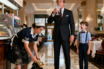  The Maid Was Stealing Leftovers — Until the Billionaire Discovered a Boy Who Looks Exactly Like Him !