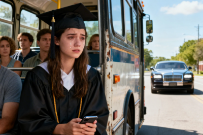  Her parents made her take the bus to graduation while they drove her sister, quietly she…