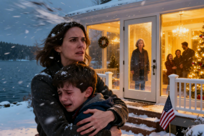  On Christmas Eve, her mom cruelly kicked her and her 6yrs old son out of family dinner, quietly she !