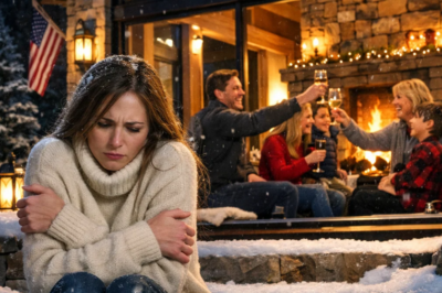  I Saw My Wife Freezing Outside In The Snow While Our Son’s Family Celebrated Indoors By The Fire !