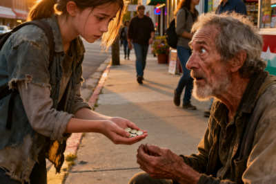  A Girl Donates Her Last Coins to a Beggar—Not Know he is Millionaire Testing Human Kindness… 