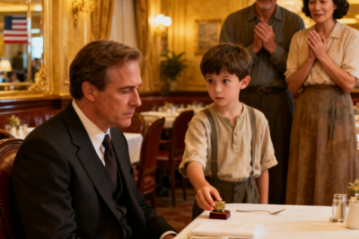  A Lonely CEO Bought Dinner for a Homeless Family—He Froze When The Child Left Something on His Table !