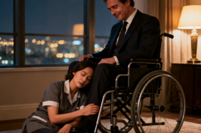 UN MILLONARIO EN SILLA DE RUEDAS LLEVABA AÑOS SIN SONREÍR… HASTA VER A SU EMPLEADA DORMIDA A SU LADO !