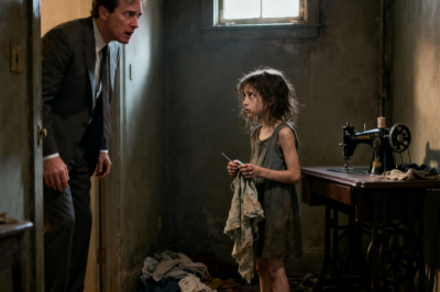 AL COBRAR LA RENTA, EL MILLONARIO QUEDÓ EN SHOCK AL VER A UNA NIÑA COSIENDO, AGOTADA…