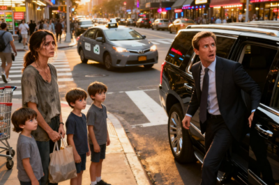 CEO MULTIMILLONARIO VE A SU EXNOVIA ESPERANDO UN UBER CON TRES NIÑOS DE SEIS AÑOS IDÉNTICOS A ÉL…