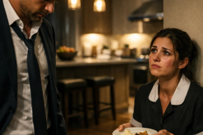 UN MILLONARIO SORPRENDE A SU EMPLEADA ESCONDIÉNDOSE PARA COMER SOBRAS DE COMIDA… Y TODO CAMBIA !