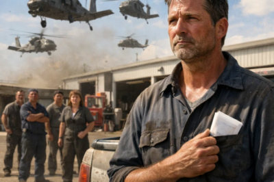 They Let the Only Single Dad Mechanic Go—30 Minutes Later, Naval Helicopters Showed Up !