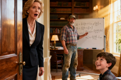 The Billionaire Caught Her Gardener Teaching Advanced Math — He Wasn’t Who She Thought !
