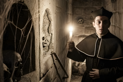 Cuando un sacerdote joven en Durango bajó a la cripta, oyó oraciones en una lengua que no era humana