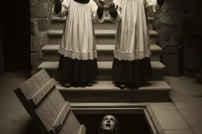 Cuando los monaguillos abrieron el sótano de la parroquia en Durango, oyeron gritos de socorro