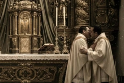 Cuando un niño en la iglesia de San Luis se escondió tras el altar, vio a los curas besándose