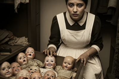 Cuando una sirvienta limpió un ropero en Oaxaca, cayó un cajón lleno de muñecas con dientes humanos