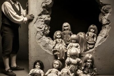 Cuando el plomero rompió la pared en Tlaxcala, salieron 9 muñecas con cabello humano recién cortado