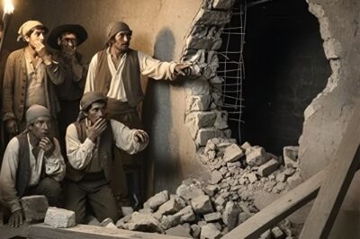 Cuando los obreros derribaron una pared subterránea en , los lamentos se oyeron a varias casas