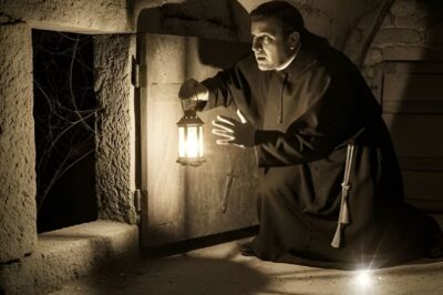 Cuando el sacerdote de Michoacán abrió el sótano sellado, cayó un rosario aún caliente 