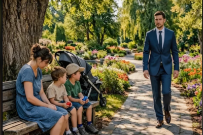 UN MILLONARIO PASEABA POR LA PLAZA… CUANDO VE A LA EX-SIRVIENTA CON SUS HIJOS Y ELLOS CUENTAN LA