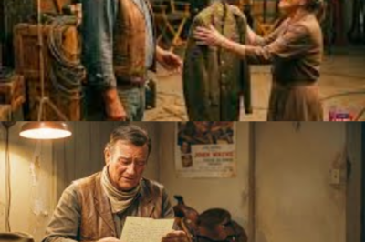 John Wayne FREEZES When a Widow Hands Him a Jacket Backstage—He Never Puts It On