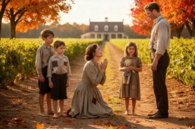 ¡Por Favor, Cría a mis Hijos! Una Viuda Moribunda se Arrodilla ante un Granjero Rico y Él Revela su